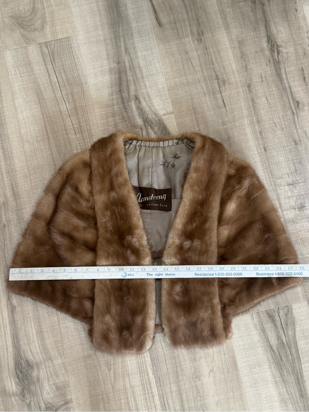 Vintage mink Armstrong stole